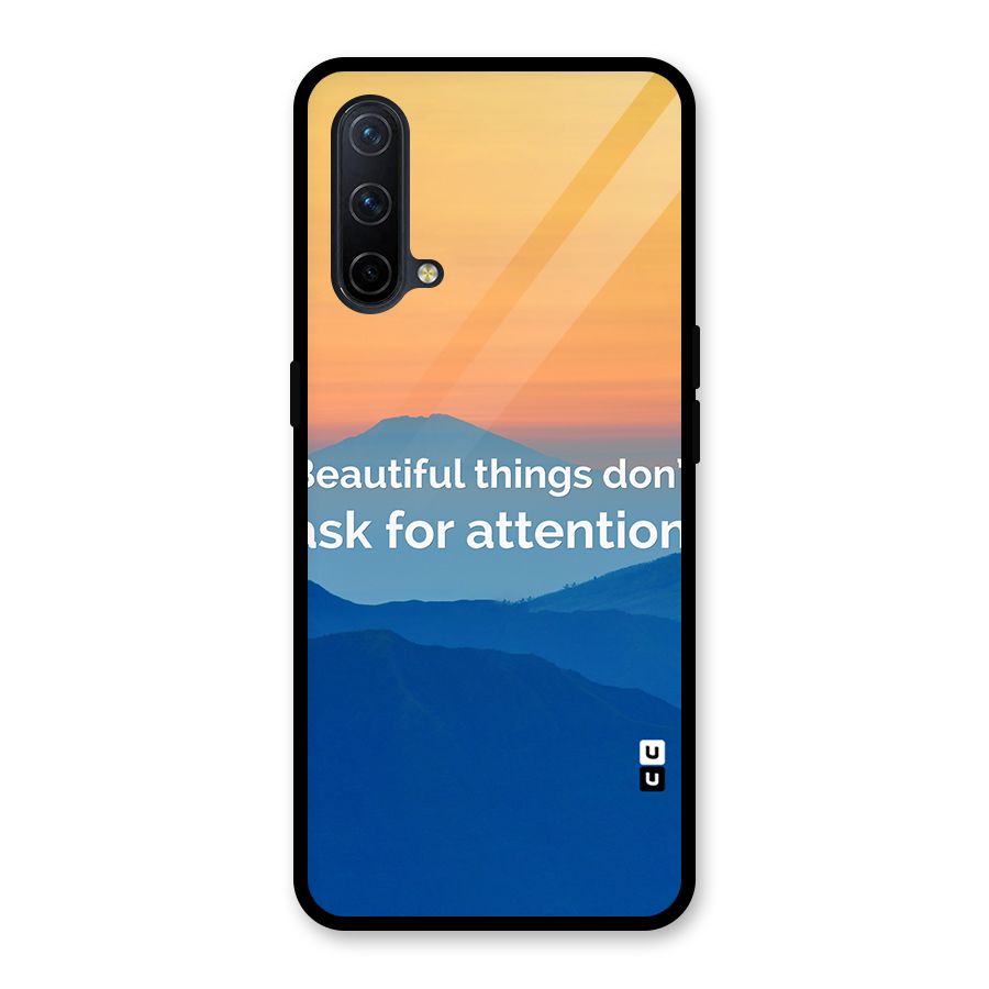 Beautiful Things Quote Glass Back Case for OnePlus Nord CE 5G
