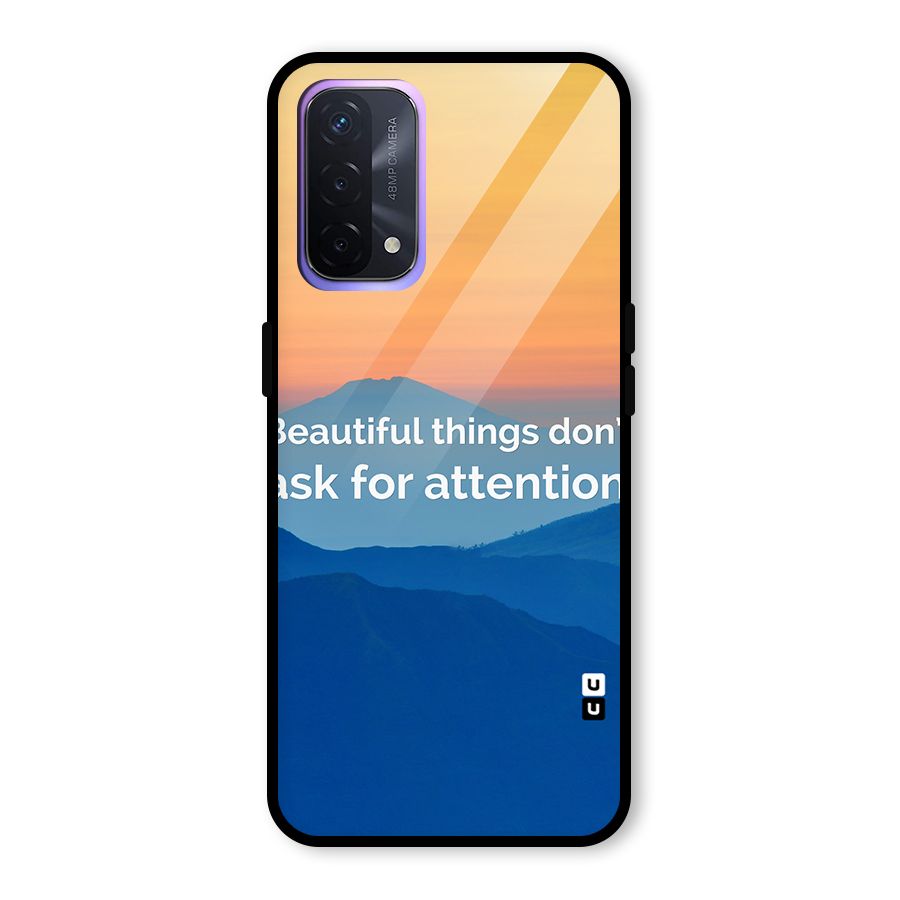 Beautiful Things Quote Glass Back Case for Oppo A74 5G