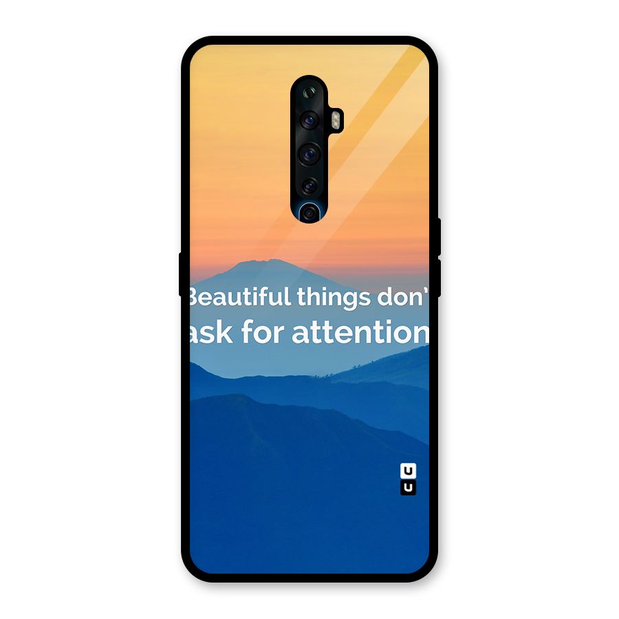 Beautiful Things Quote Glass Back Case for Oppo Reno2 Z