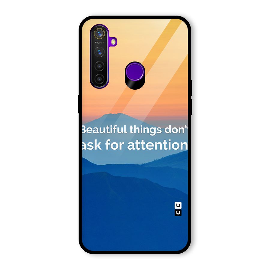 Beautiful Things Quote Glass Back Case for Realme 5 Pro