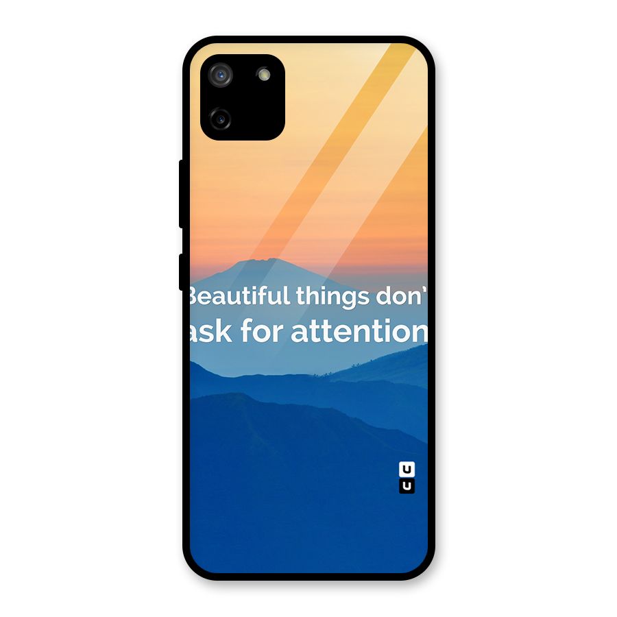 Beautiful Things Quote Glass Back Case for Realme C11