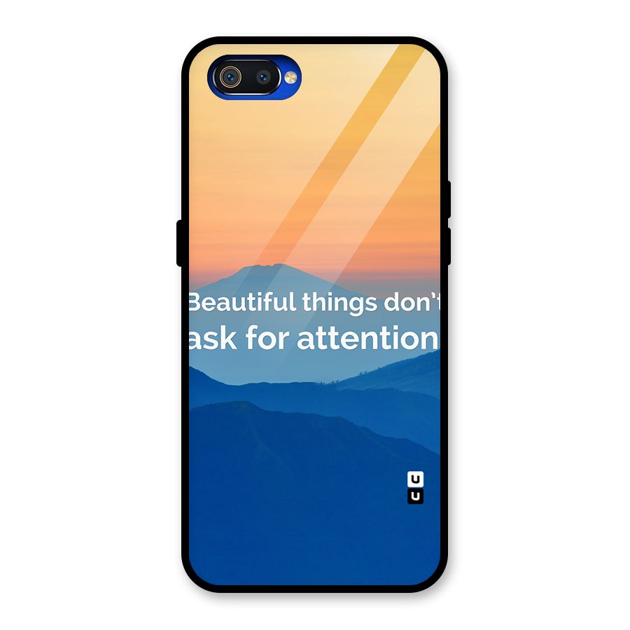 Beautiful Things Quote Glass Back Case for Realme C2