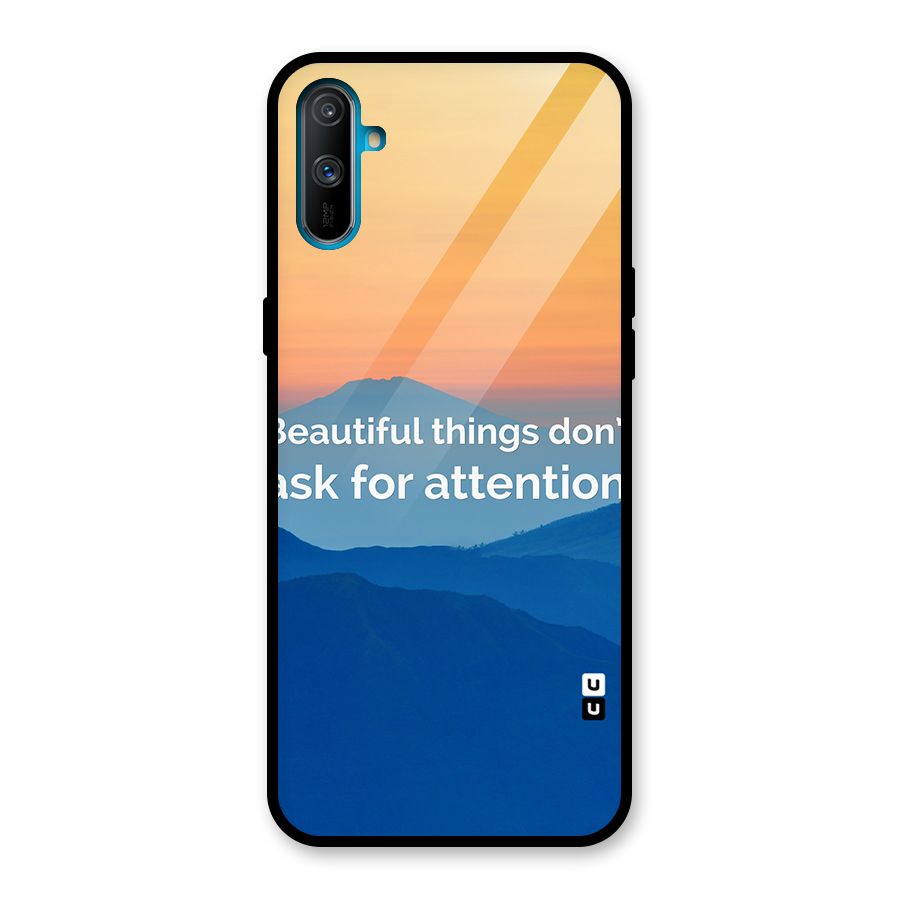 Beautiful Things Quote Glass Back Case for Realme C3
