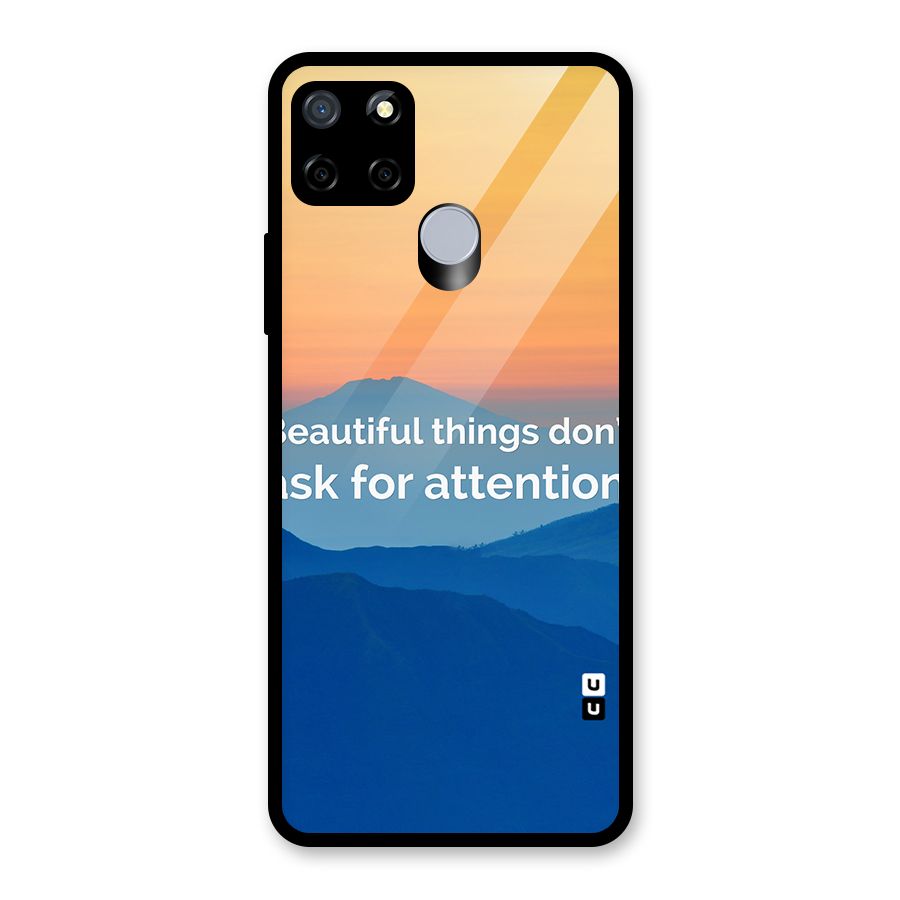Beautiful Things Quote Glass Back Case for Realme Narzo 20
