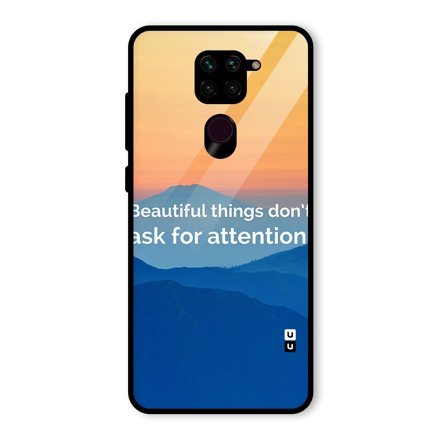 Beautiful Things Quote Glass Back Case for Redmi Note 9