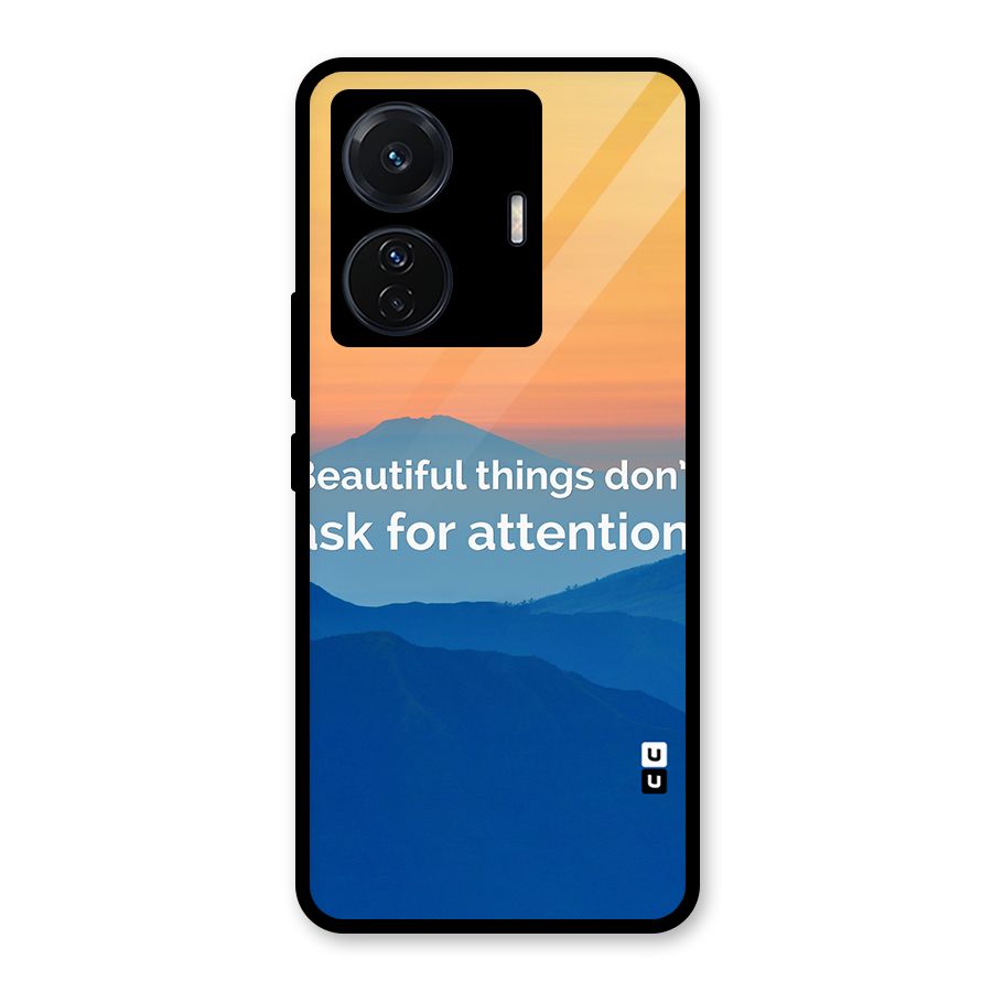 Beautiful Things Quote Glass Back Case for Vivo T1 Pro