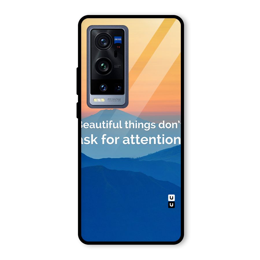 Beautiful Things Quote Glass Back Case for Vivo X60 Pro Plus