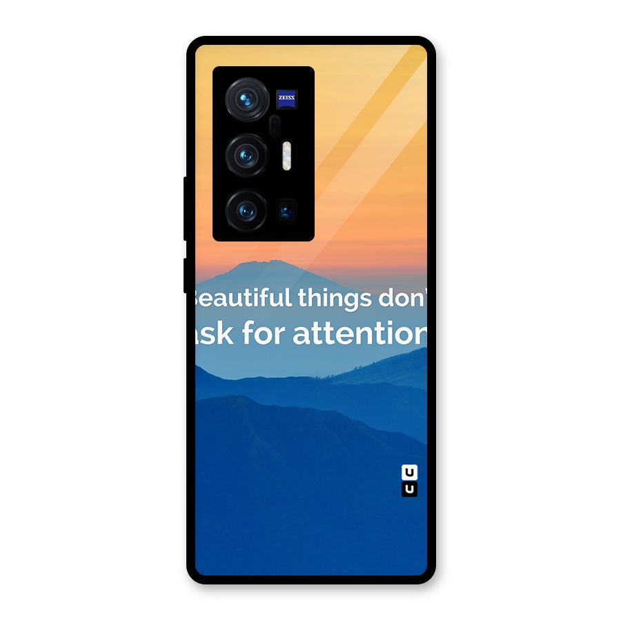 Beautiful Things Quote Glass Back Case for Vivo X70 Pro Plus