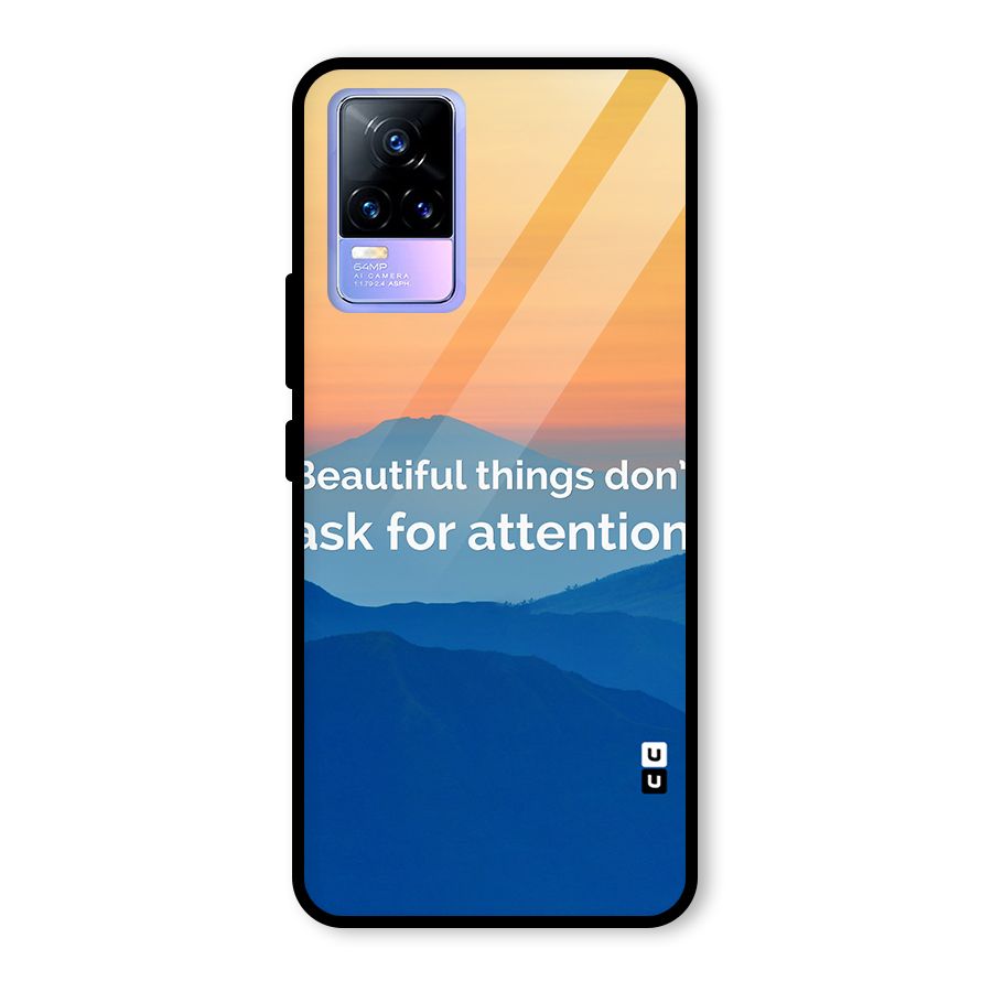 Beautiful Things Quote Glass Back Case for Vivo Y73