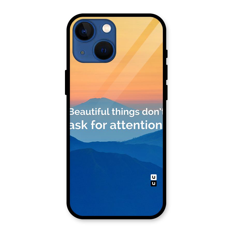 Beautiful Things Quote Glass Back Case for iPhone 13 Mini