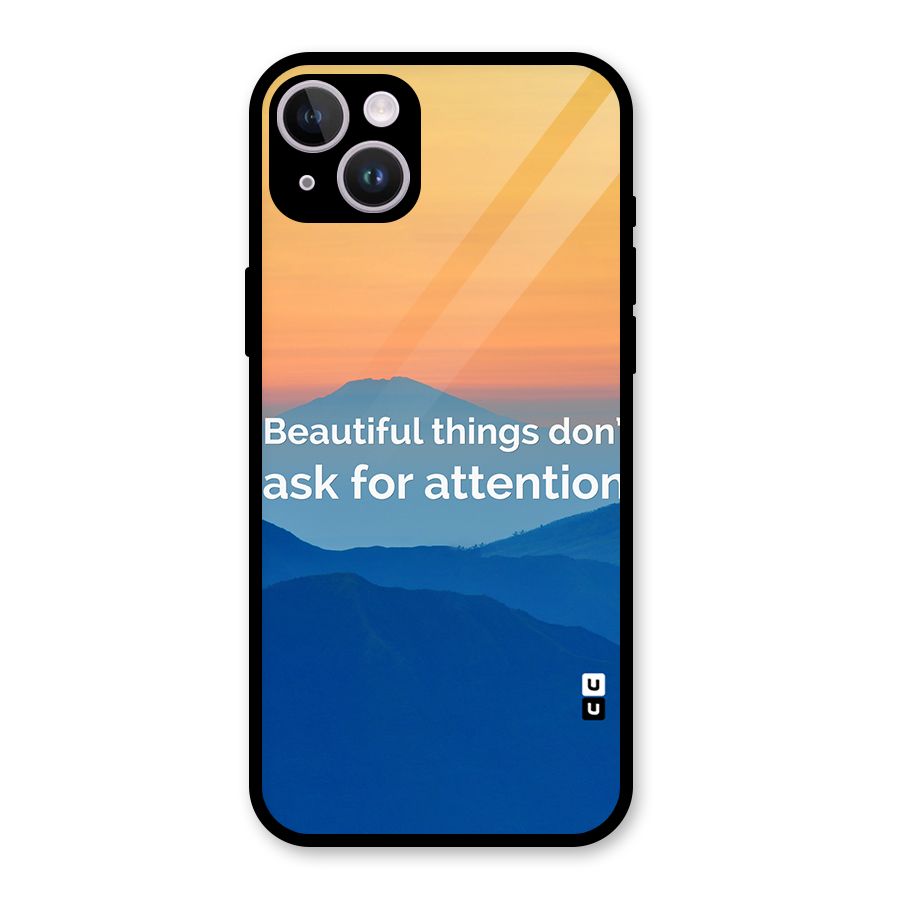 Beautiful Things Quote Glass Back Case for iPhone 14 Plus