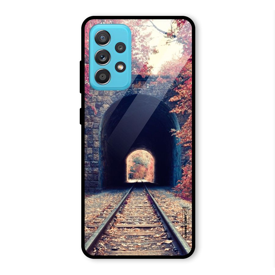 Beautiful Track Glass Back Case for Galaxy A52