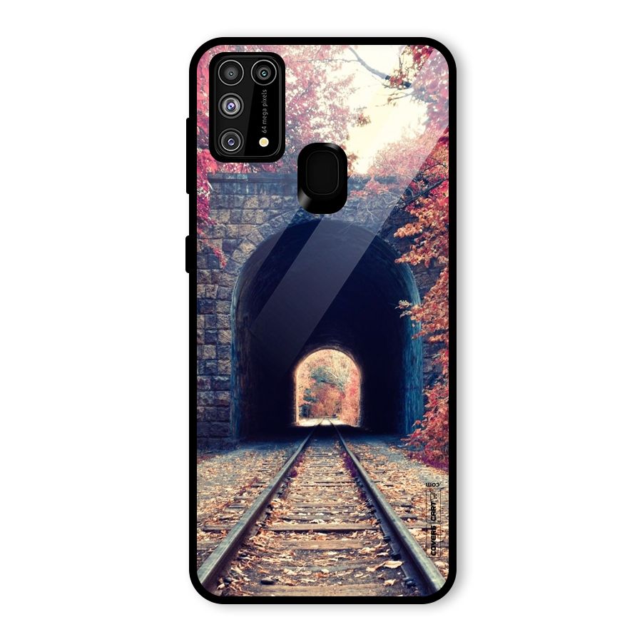 Beautiful Track Glass Back Case for Galaxy F41