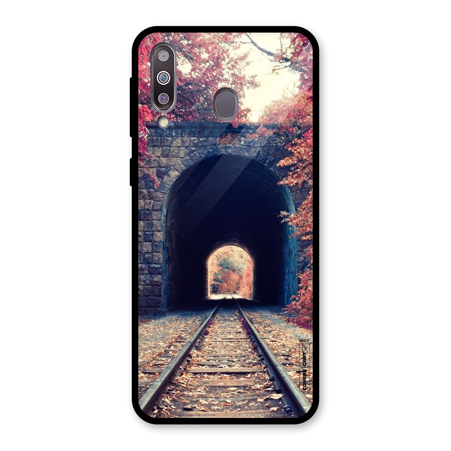 Beautiful Track Glass Back Case for Galaxy M30