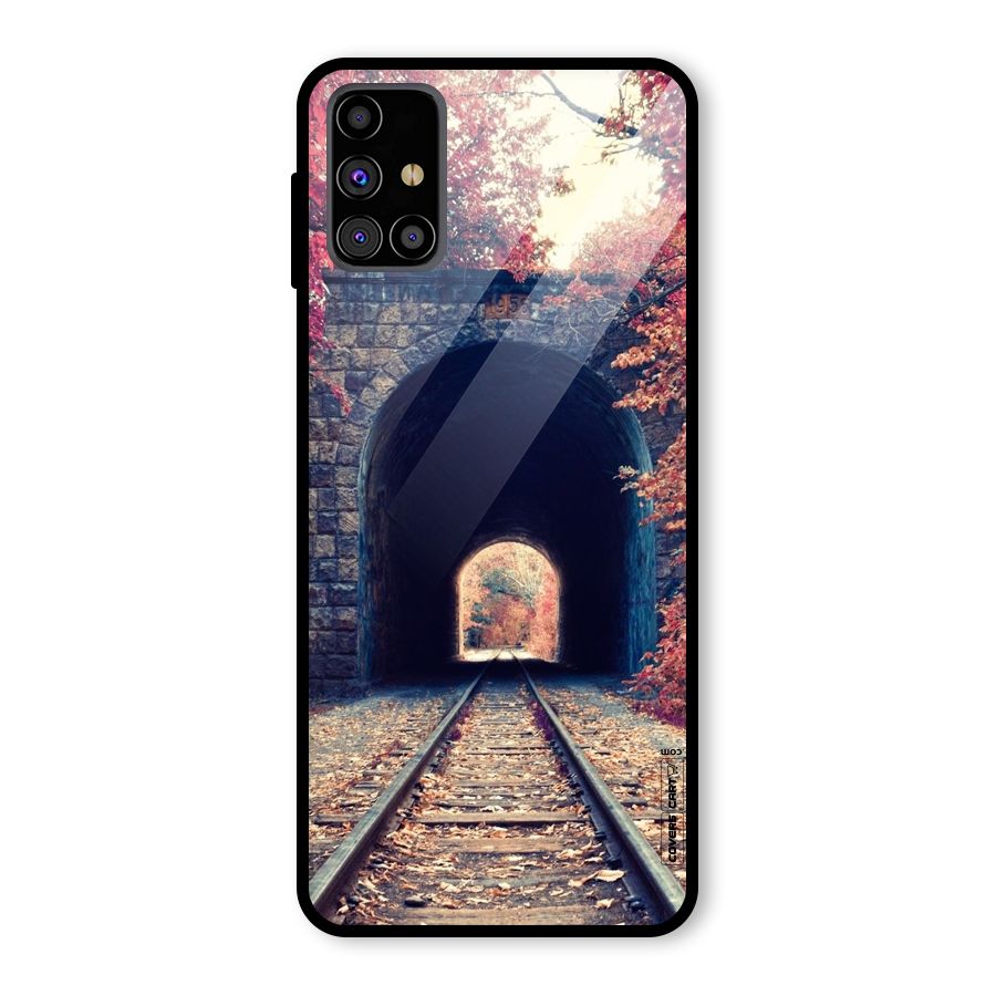Beautiful Track Glass Back Case for Galaxy M31s
