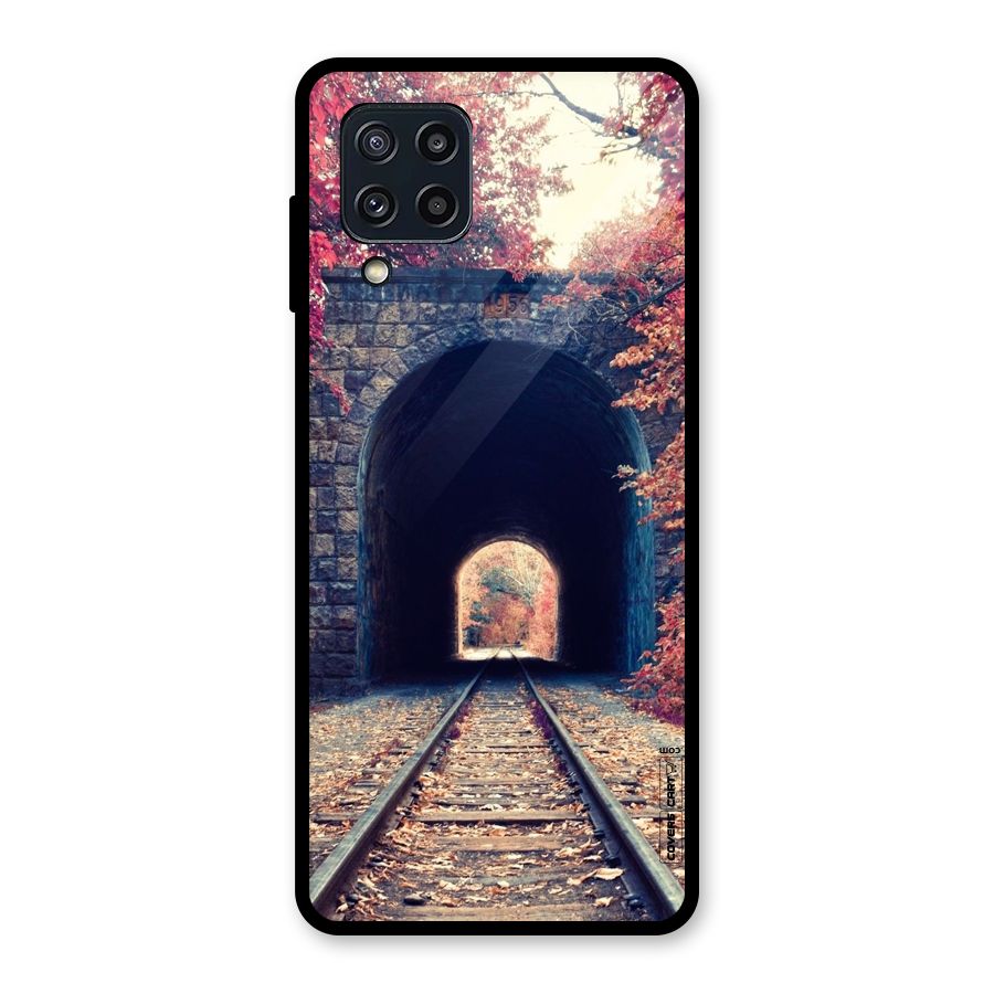 Beautiful Track Glass Back Case for Galaxy M32