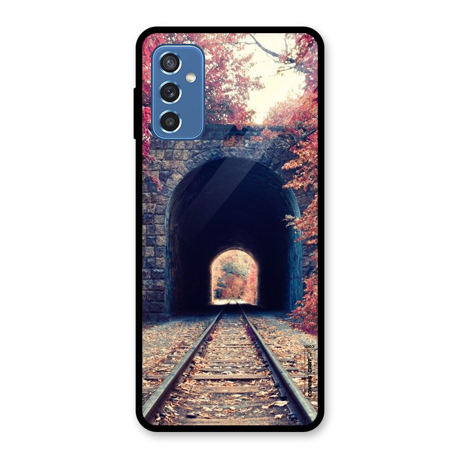 Beautiful Track Glass Back Case for Galaxy M52 5G