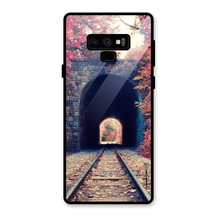 Beautiful Track Glass Back Case for Galaxy Note 9