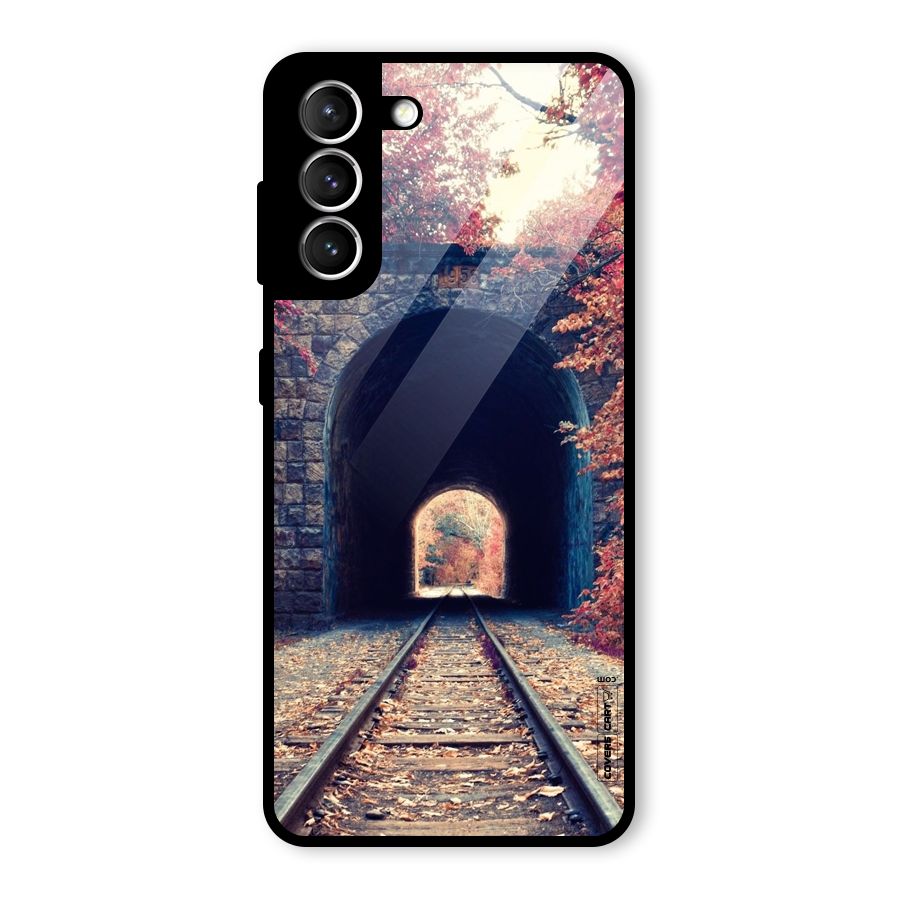 Beautiful Track Glass Back Case for Galaxy S21 5G