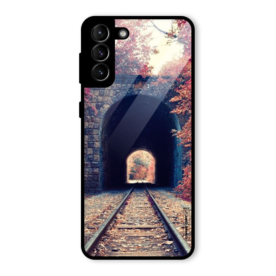 Beautiful Track Glass Back Case for Galaxy S21 Plus