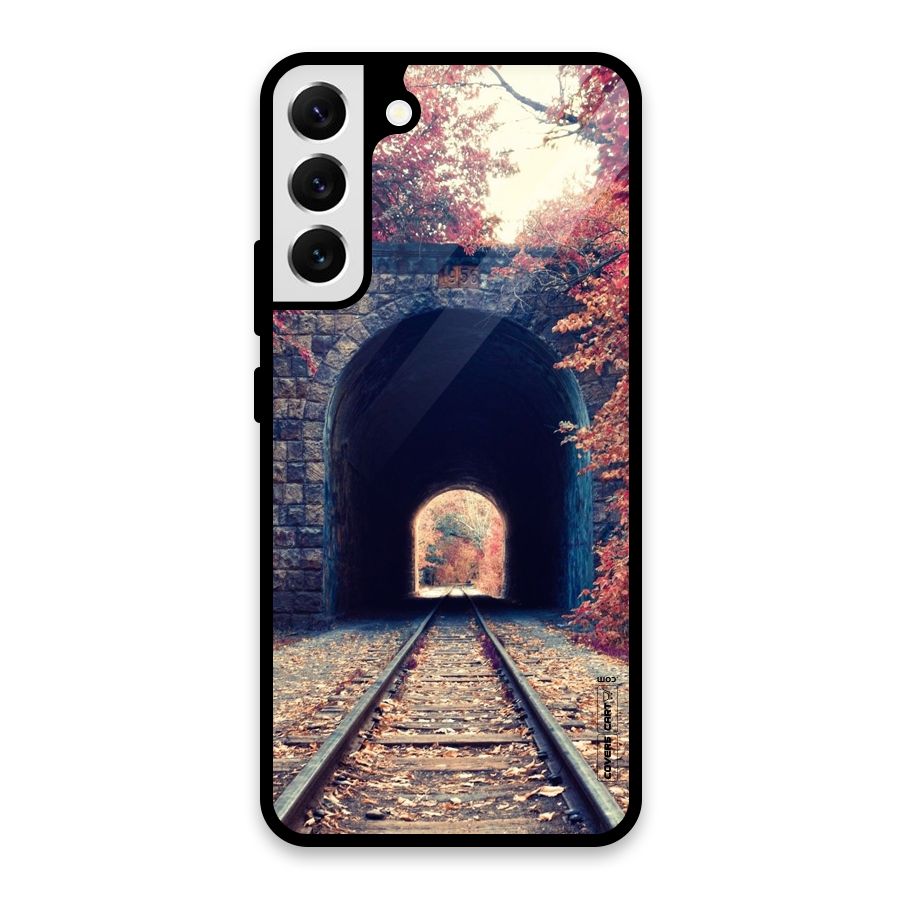 Beautiful Track Glass Back Case for Galaxy S22 Plus 5G