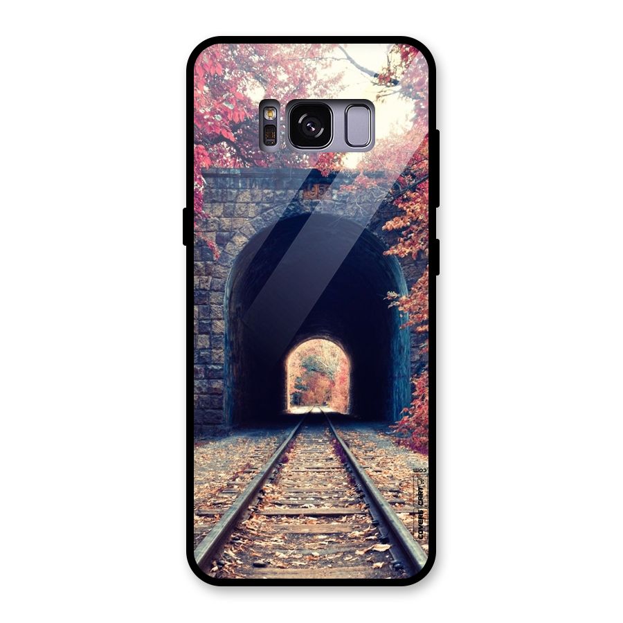 Beautiful Track Glass Back Case for Galaxy S8