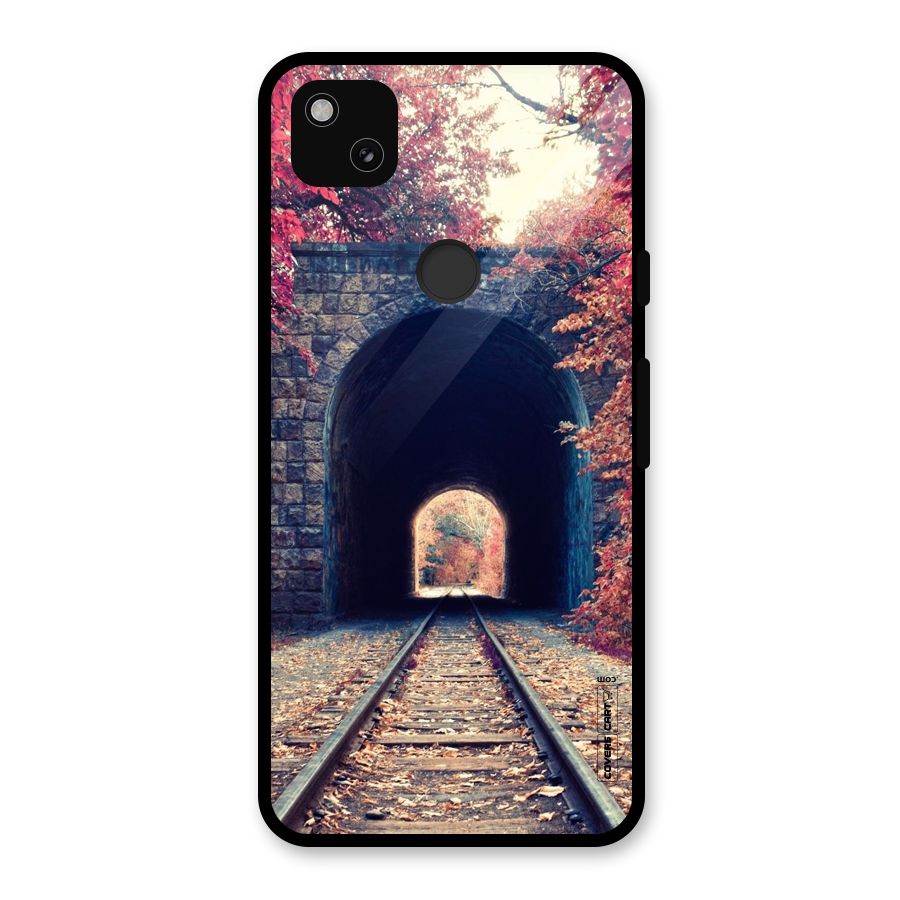 Beautiful Track Glass Back Case for Google Pixel 4a