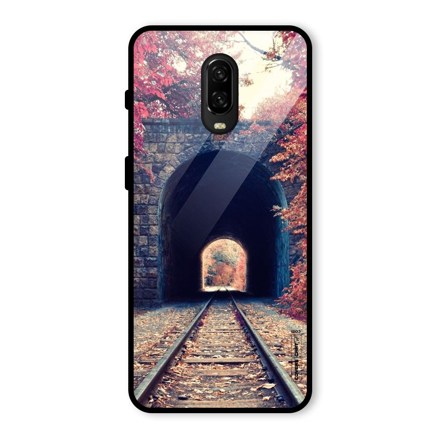 Beautiful Track Glass Back Case for OnePlus 6T