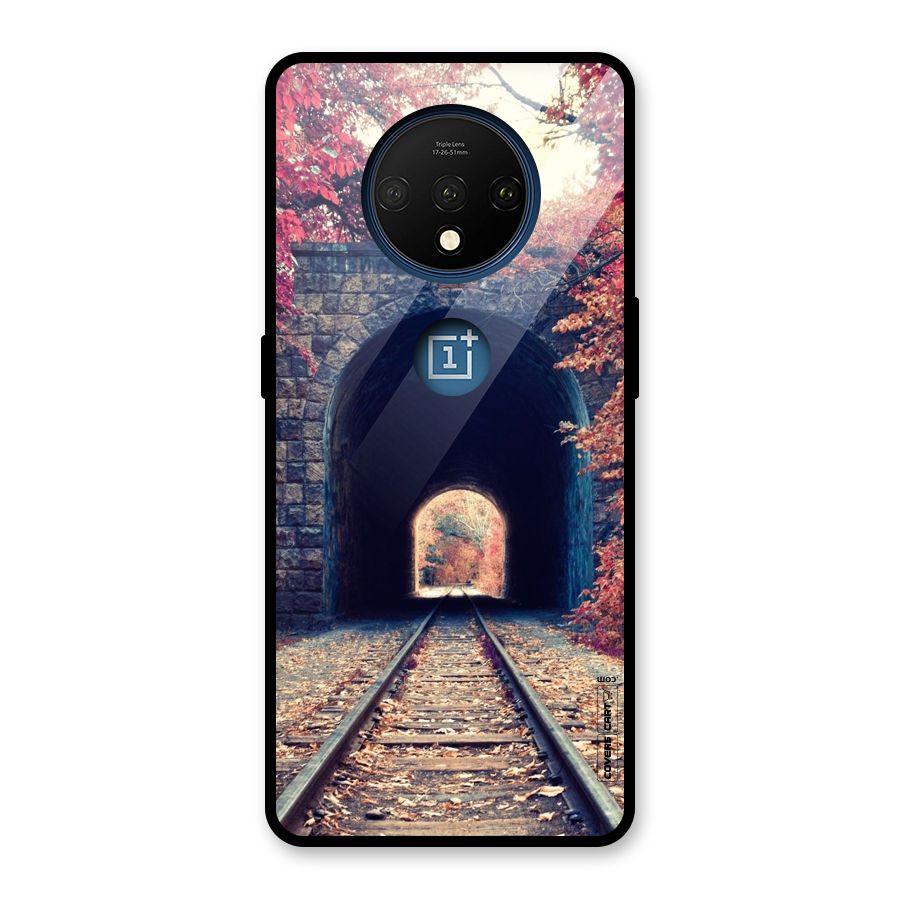 Beautiful Track Glass Back Case for OnePlus 7T