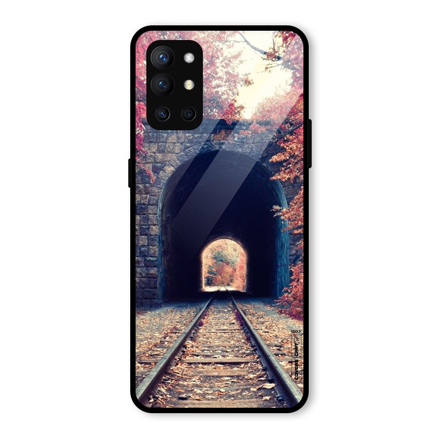 Beautiful Track Glass Back Case for OnePlus 9R
