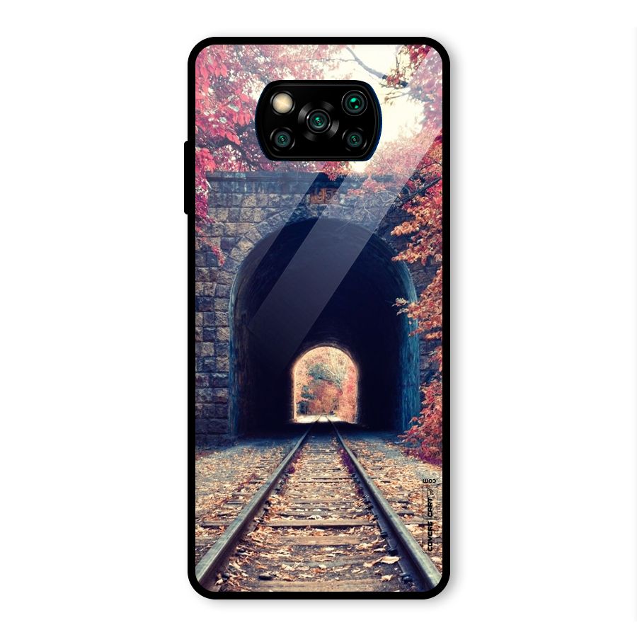 Beautiful Track Glass Back Case for Poco X3 Pro