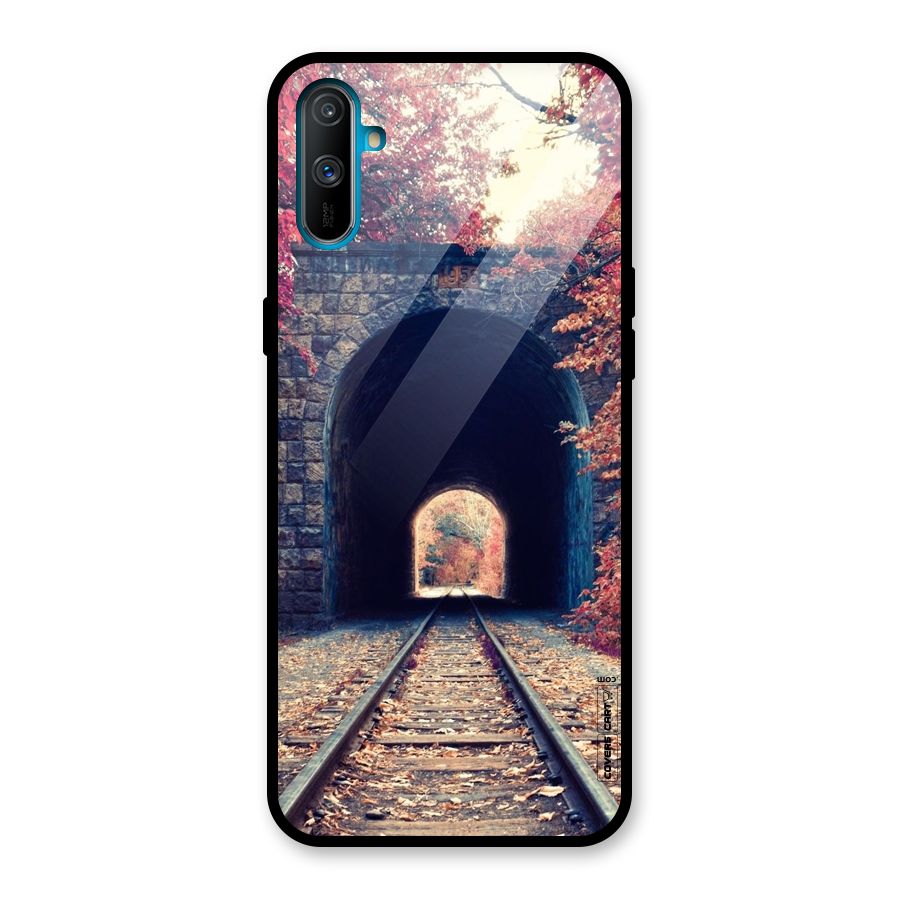 Beautiful Track Glass Back Case for Realme C3