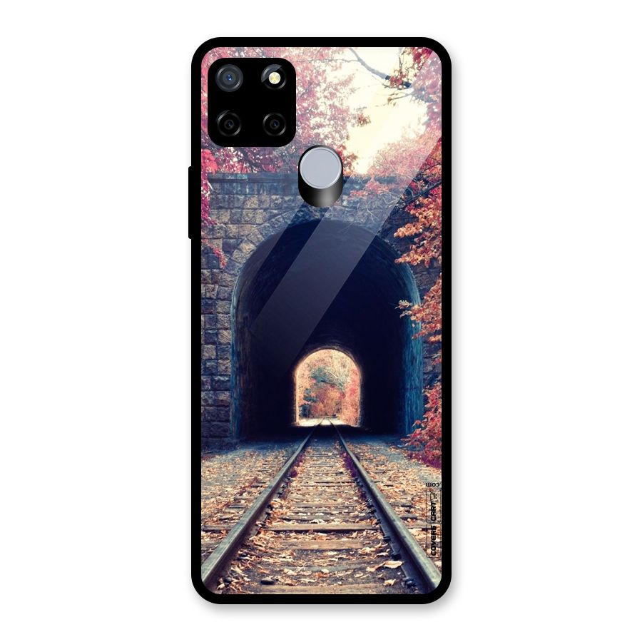 Beautiful Track Glass Back Case for Realme Narzo 30A