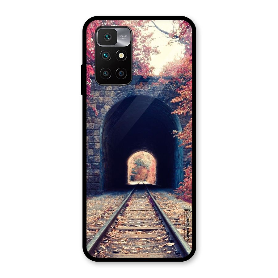 Beautiful Track Glass Back Case for Redmi 10 Prime
