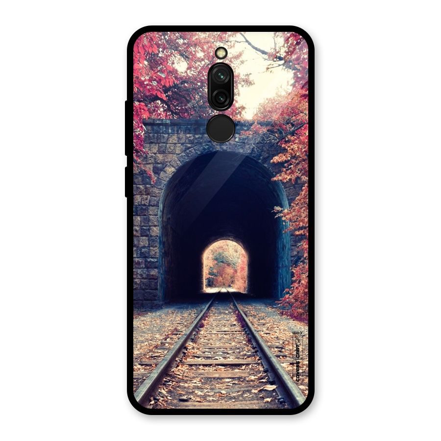 Beautiful Track Glass Back Case for Redmi 8