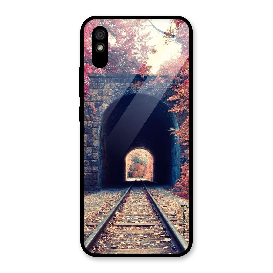Beautiful Track Glass Back Case for Redmi 9A