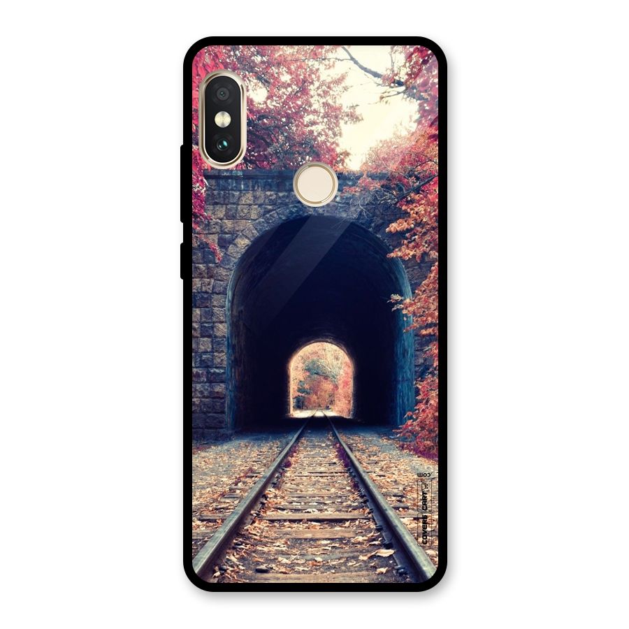 Beautiful Track Glass Back Case for Redmi Note 5 Pro