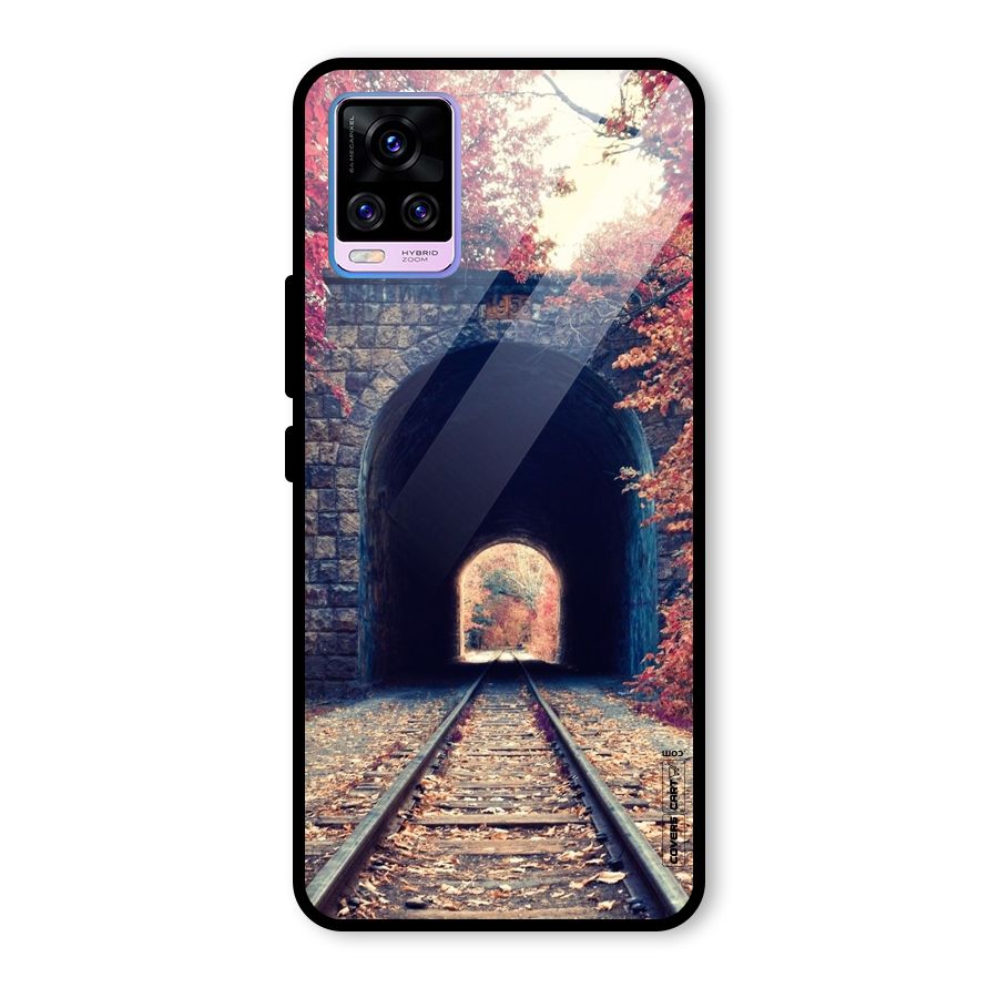 Beautiful Track Glass Back Case for Vivo V20 Pro