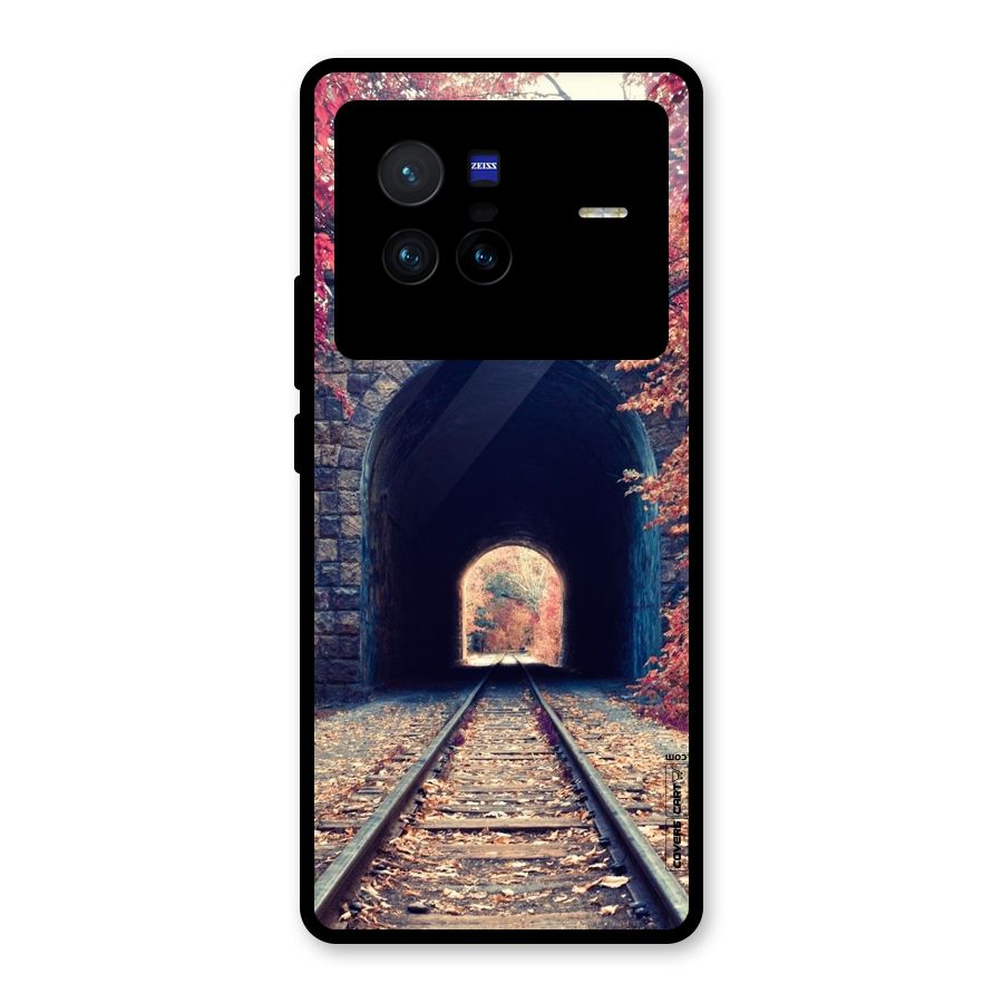 Beautiful Track Glass Back Case for Vivo X80