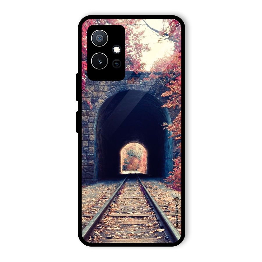 Beautiful Track Glass Back Case for Vivo Y75 5G