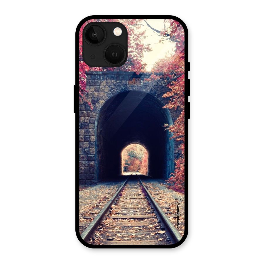 Beautiful Track Glass Back Case for iPhone 13