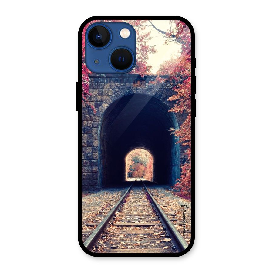 Beautiful Track Glass Back Case for iPhone 13 Mini