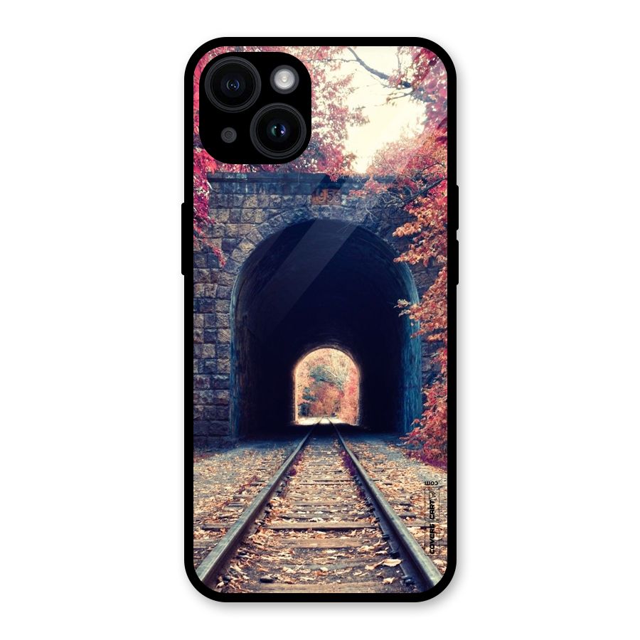 Beautiful Track Glass Back Case for iPhone 14