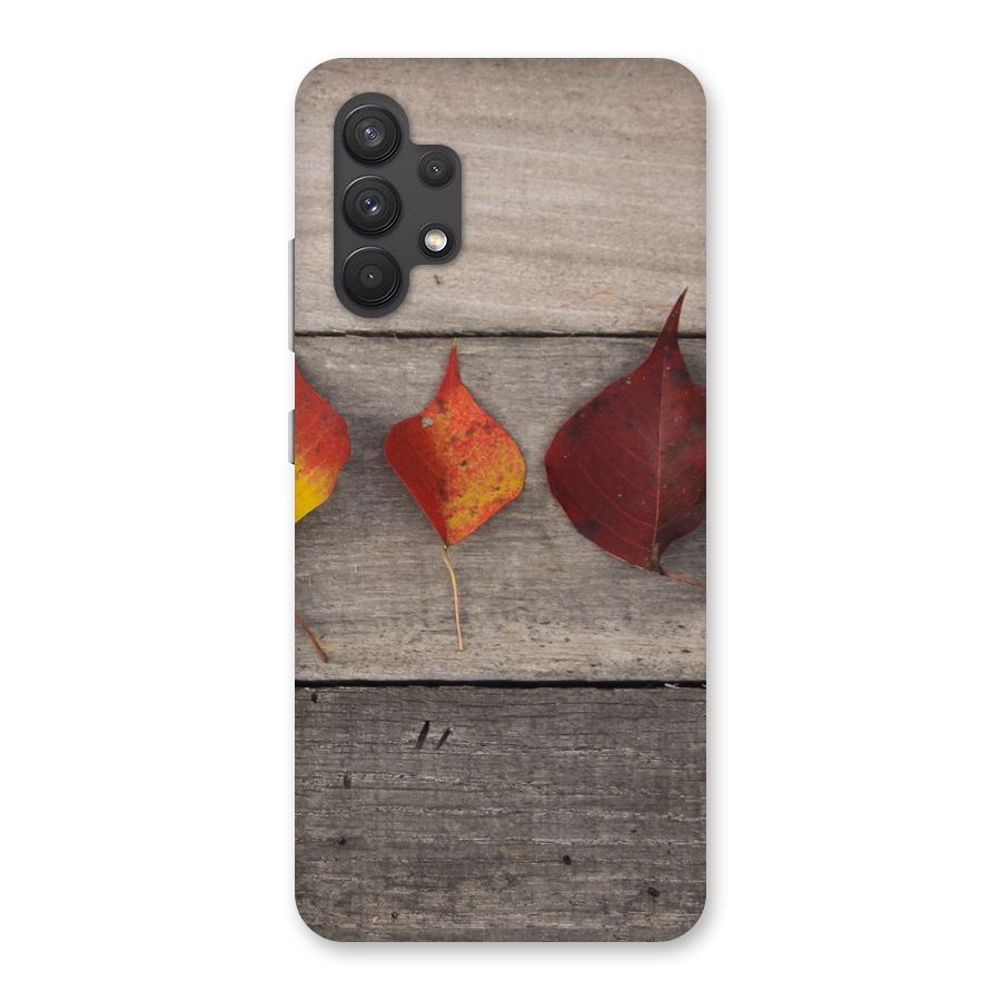 Beautiful Wood Leafs Back Case for Galaxy A32