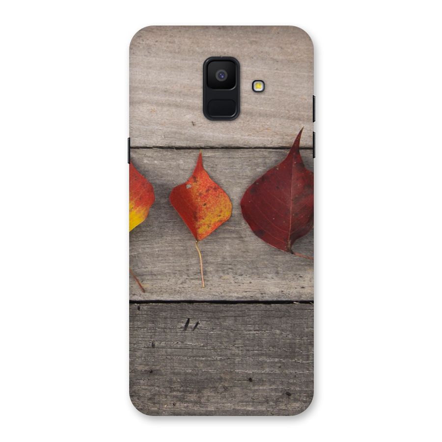 Beautiful Wood Leafs Back Case for Galaxy A6 (2018)
