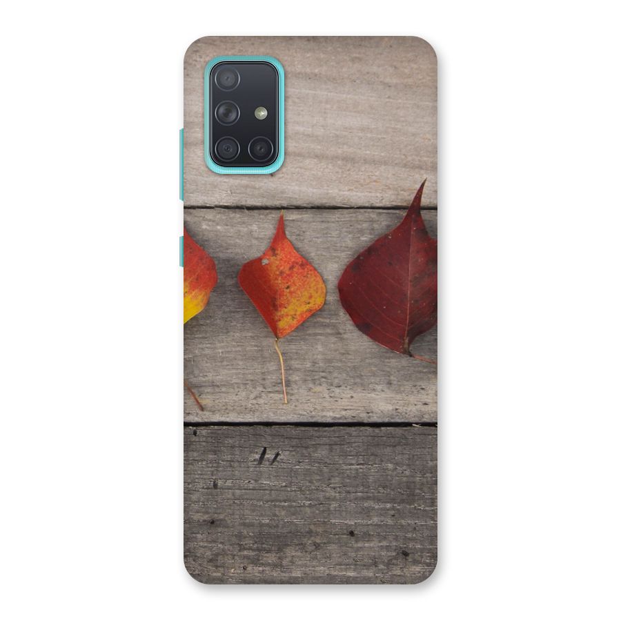 Beautiful Wood Leafs Back Case for Galaxy A71