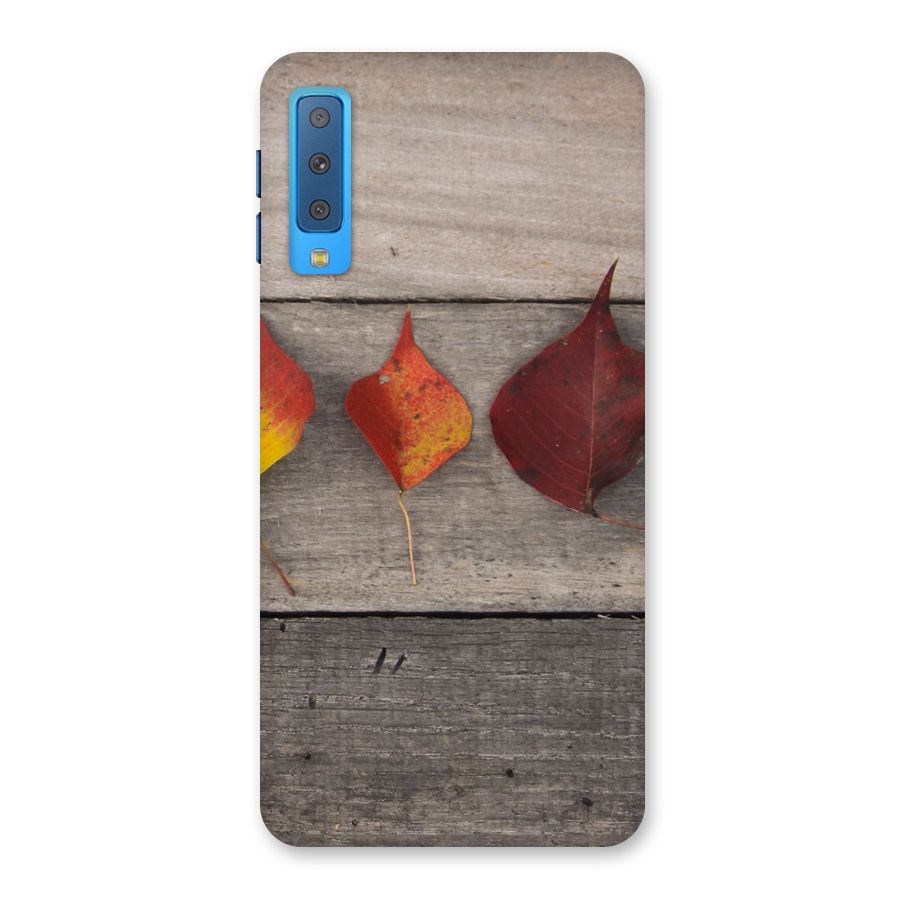 Beautiful Wood Leafs Back Case for Galaxy A7 (2018)
