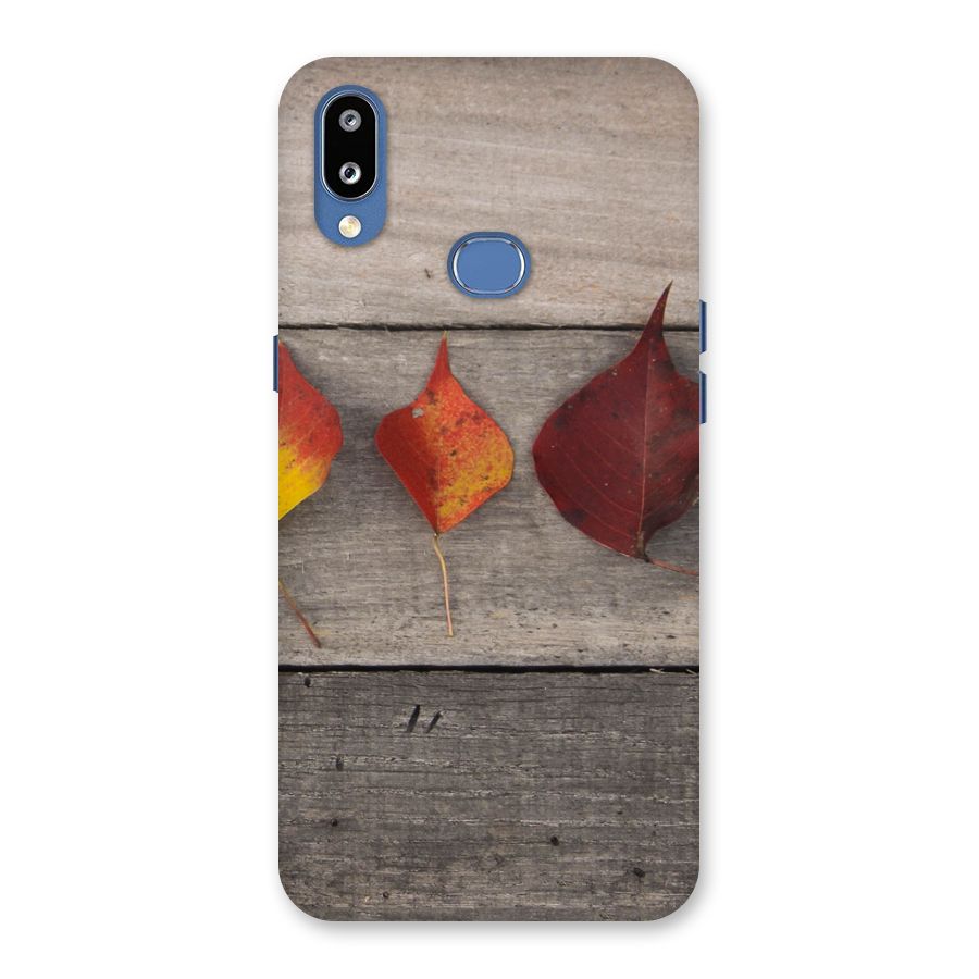 Beautiful Wood Leafs Back Case for Galaxy M01s