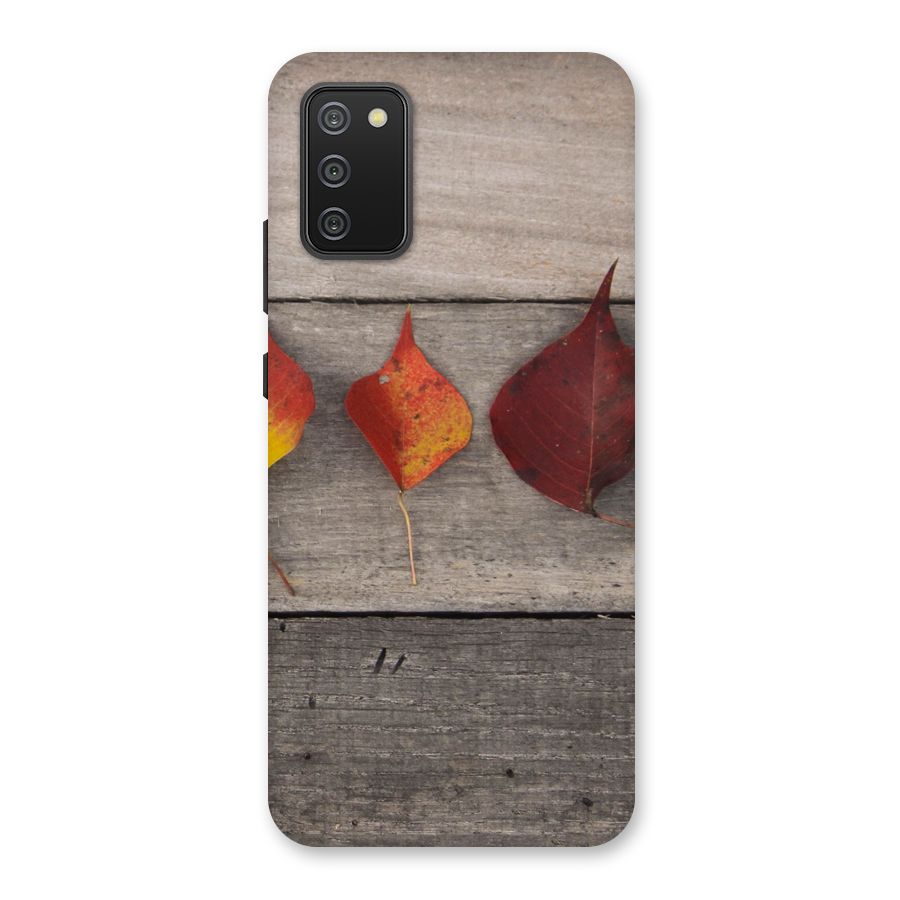 Beautiful Wood Leafs Back Case for Galaxy M02s