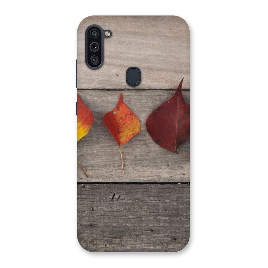 Beautiful Wood Leafs Back Case for Galaxy M11